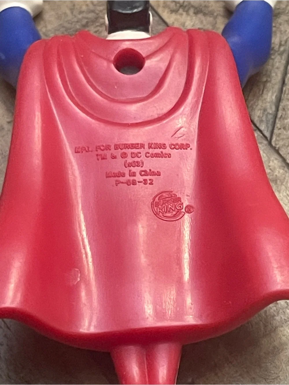 vintage 2003 Superman action figure from the Burger King Kids Meal